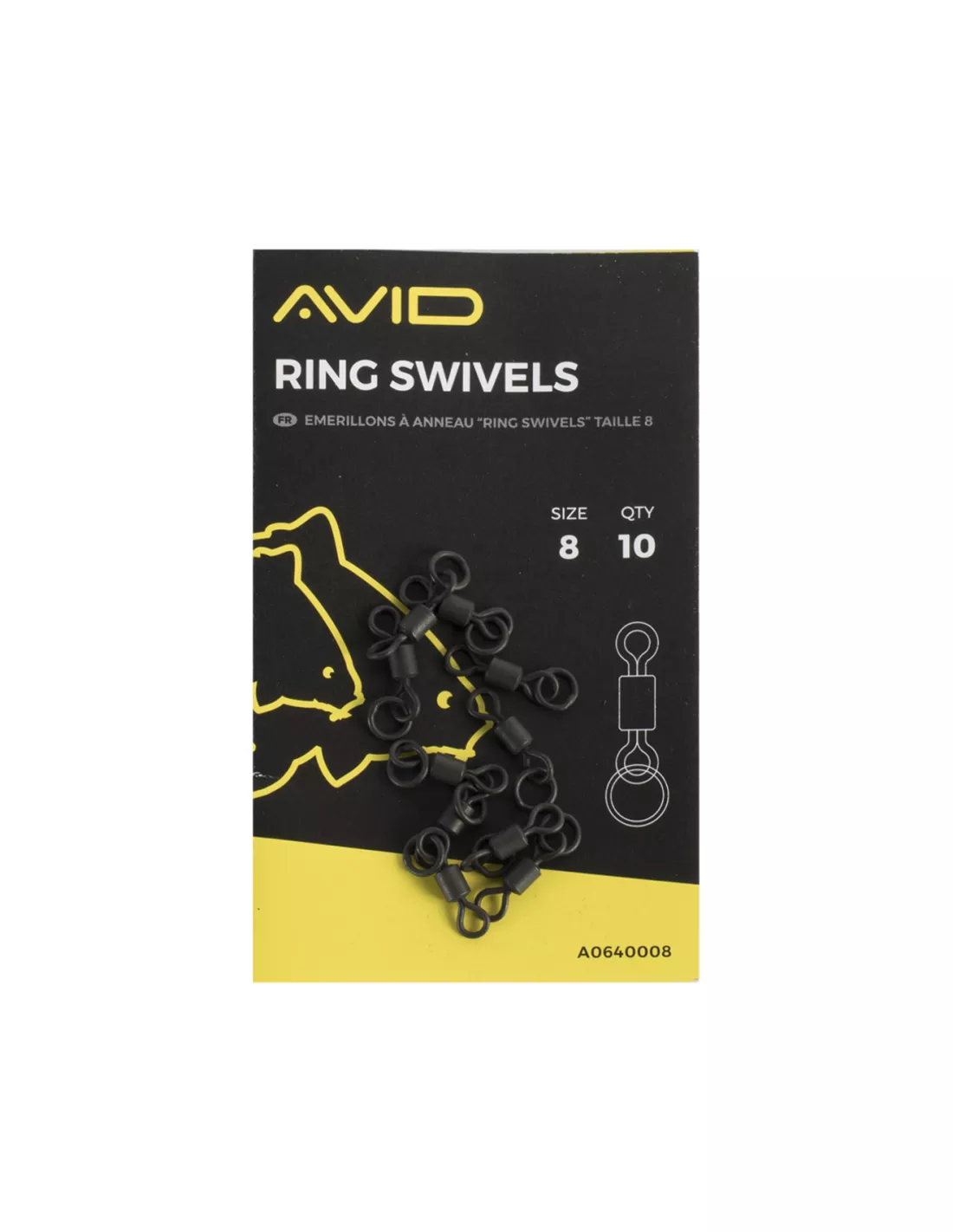 Avid Carp AVID OULINE RING SWIVELS (10 PCS) 1 Avid Carp AVID OULINE RING SWIVELS (10 PCS)