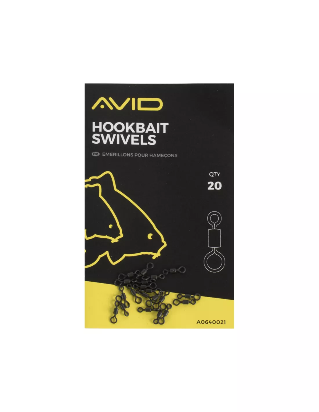 Avid Carp AVID OUTLINE HOOKBAIT SWIVELS (20 PCS) 1 Avid Carp AVID OUTLINE HOOKBAIT SWIVELS (20 PCS)