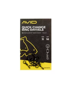 Avid Carp AVID QUICK CHANGE RING SWIVELS (10 PCS)