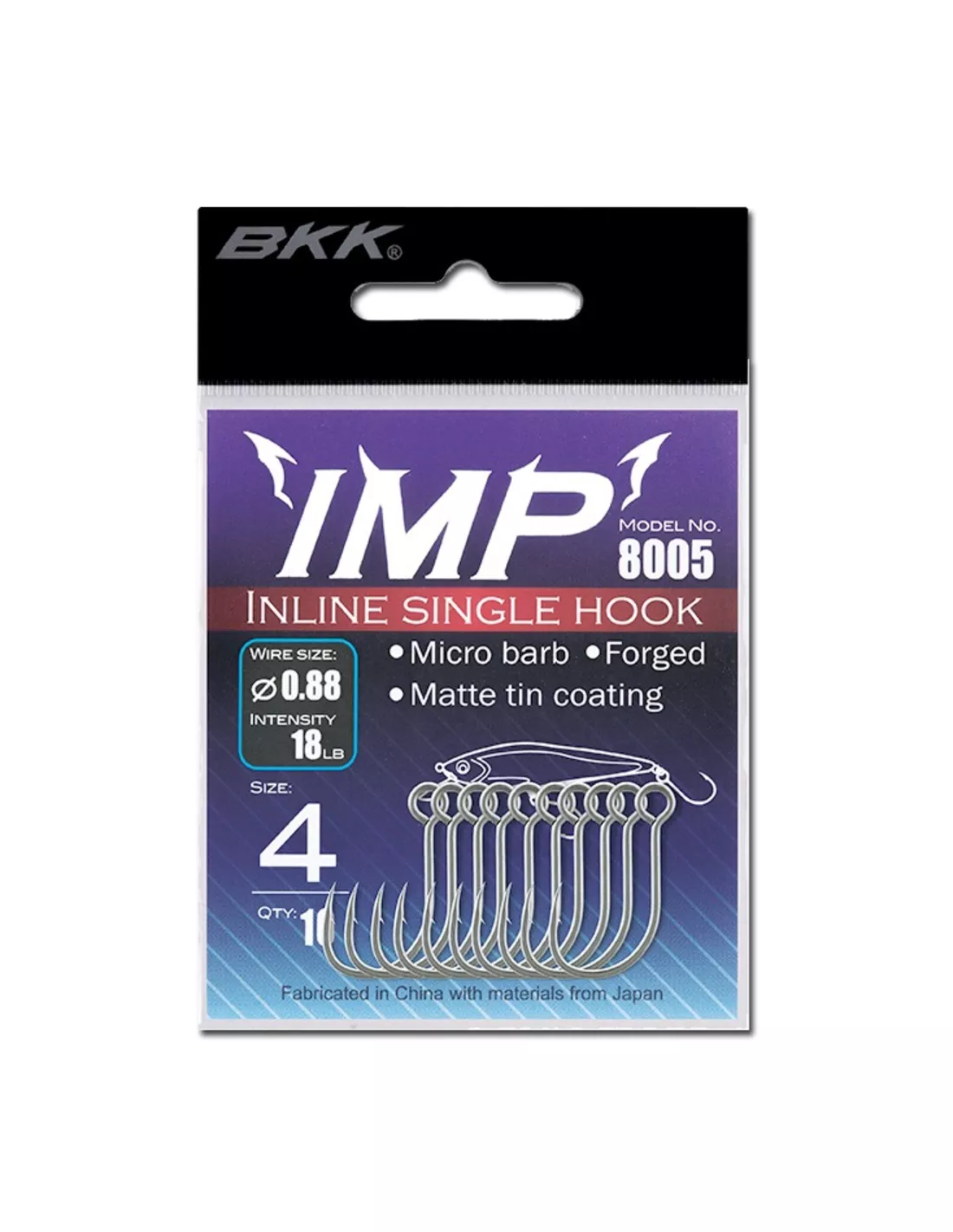 BKK IMP SINGLE HOOKS 1 BKK IMP SINGLE HOOKS