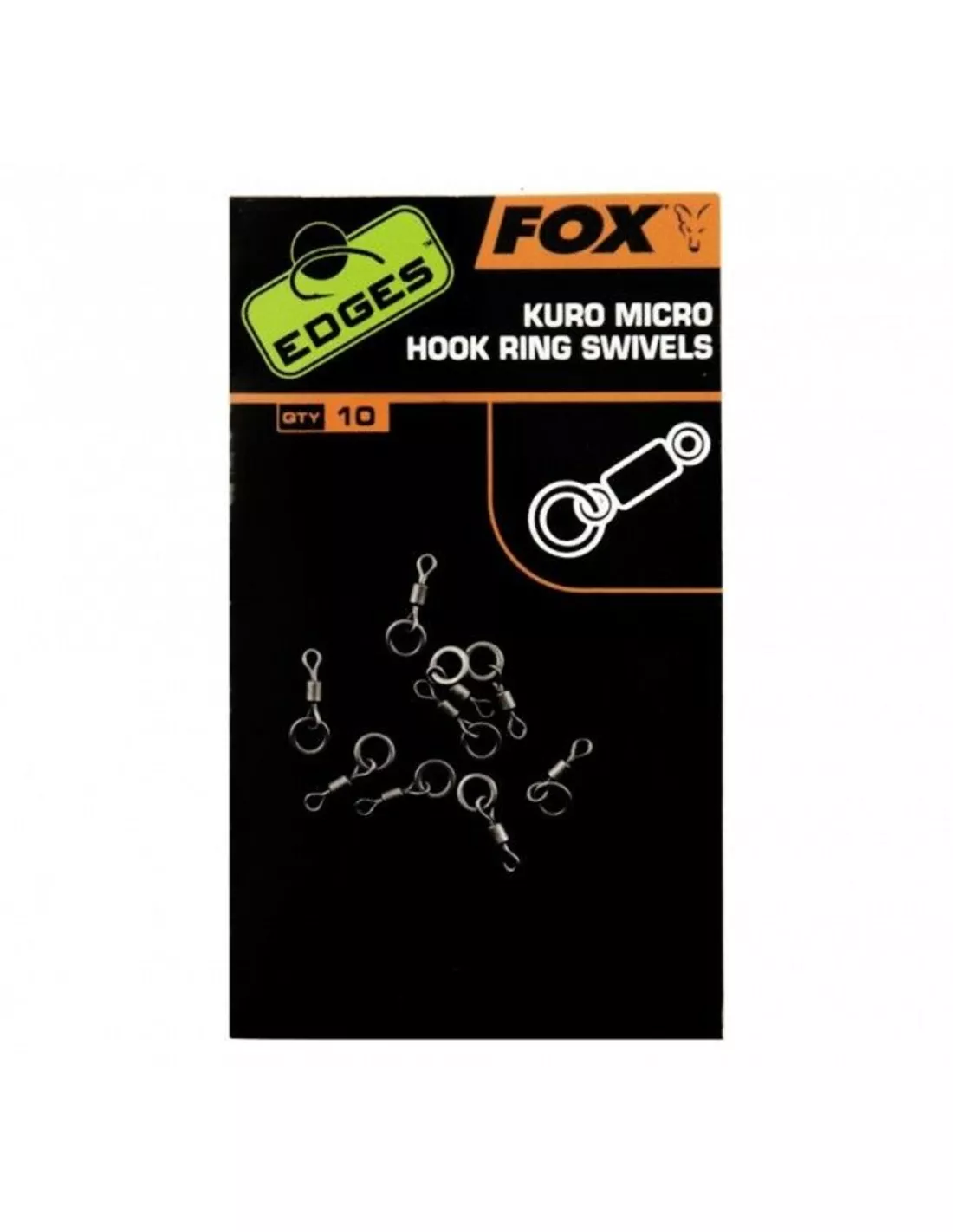 FOX EDGES MICRO HOOK RING SWIVELS 1 FOX EDGES MICRO HOOK RING SWIVELS