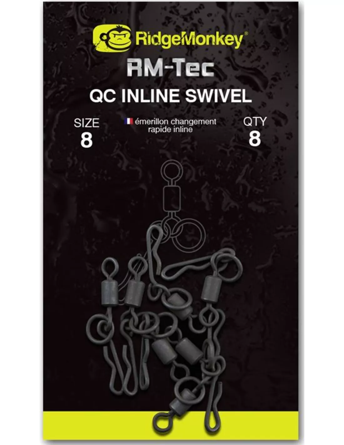 RIDGEMONKEY QUICK CHANGE INLINE SWIVEL (8 PCS) 1 RIDGEMONKEY QUICK CHANGE INLINE SWIVEL (8 PCS)