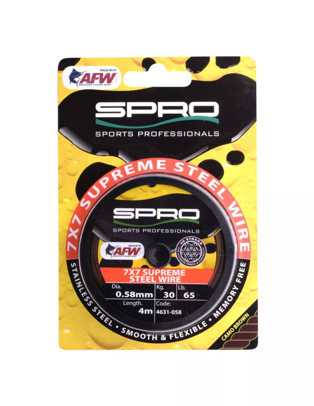 SPRO 7x7 SUPREME STEEL WIRE (4 MTR) AFW 1 SPRO 7x7 SUPREME STEEL WIRE (4 MTR) AFW