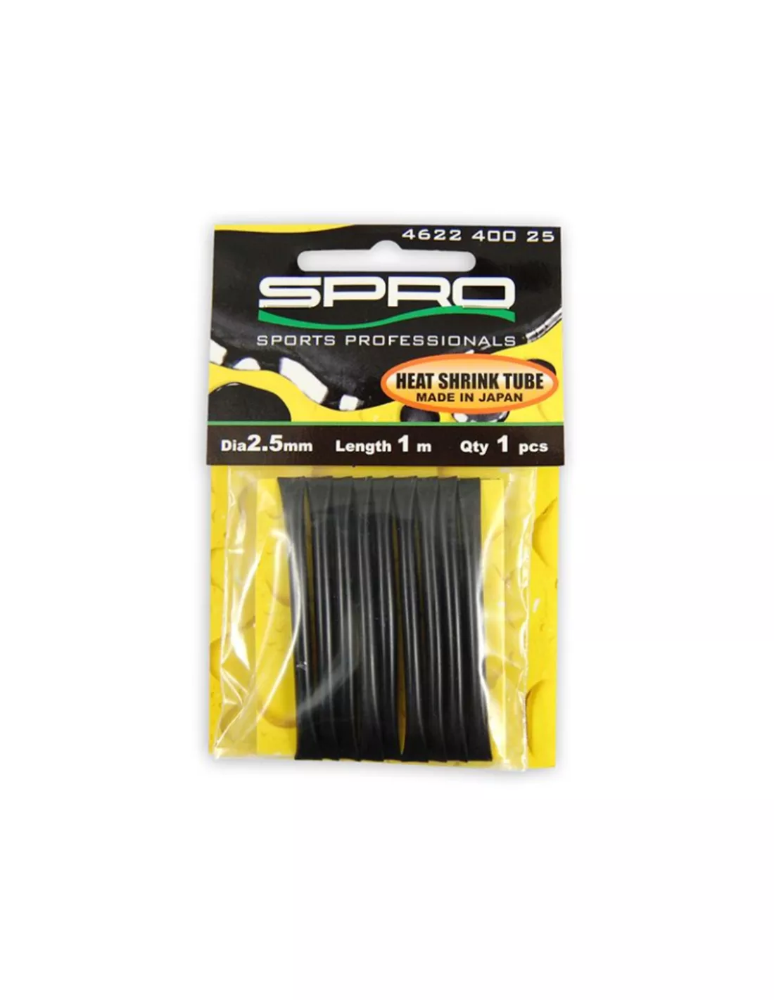 SPRO HEAT SHRINK TUBE BLACK (1 MTR) 1 SPRO HEAT SHRINK TUBE BLACK (1 MTR)